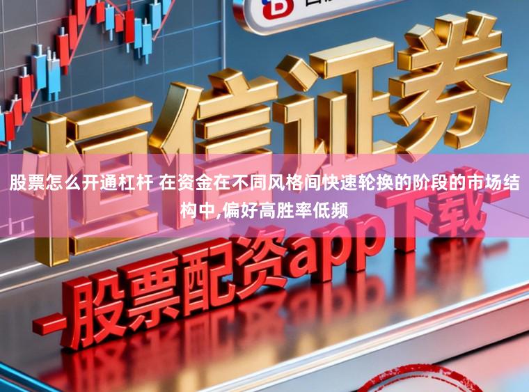 股票怎么开通杠杆 在资金在不同风格间快速轮换的阶段的市场结构中,偏好高胜率低频